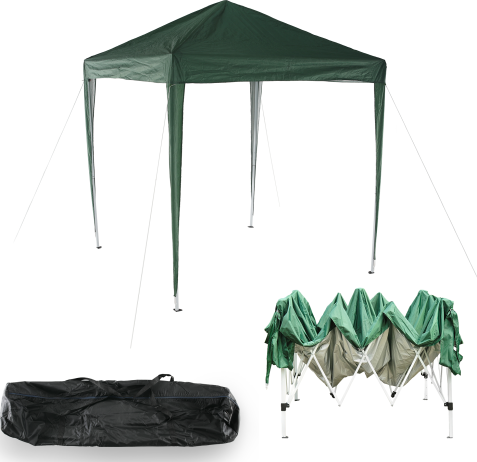 Nůžkový skládací zahradní altánek / pavilon, zelená, 2x2 m, TREKAN TYP 1