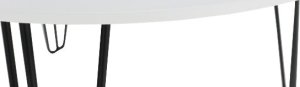 Set dvou příručních stolků, bílá / černá, HOLDEN 2V1