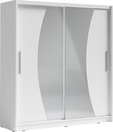 Skříň s posuvnými dveřmi BIRGAMO TYP 2, bílá