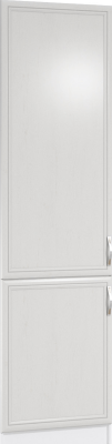 Skříňka na vestavěnou lednici D60ZL, levá, bíla/sosna Andersen, SICILIA