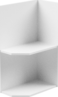 Spodní skříňka, bílá, pravá, AURORA D25PZ