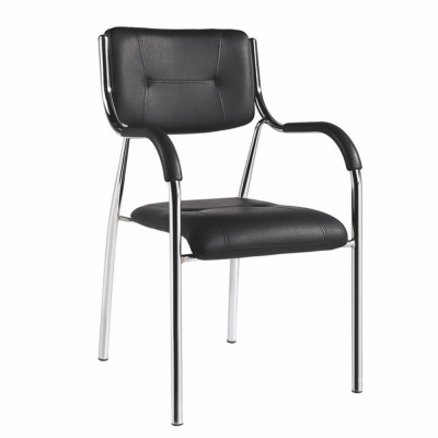 Stohovatelná židle, černá, ILHAM