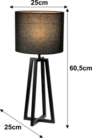 Stolní lampa QENNY 15, černá