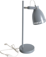 Stolní lampa, šedá / kov, AIDEN TYP 1