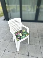 Střední polstr na židli, Uniko list Monstera