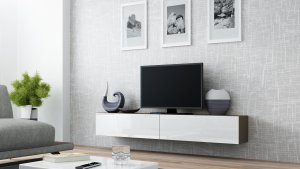 TV skříňka Vigo 180 černá/černý lesk