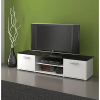 TV stolek ZUNO 01, černá/bílá