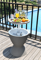 Zahradní chladící stolek FABIR, šedá