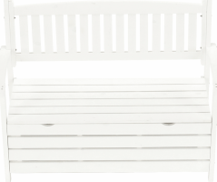 Zahradní lavička, bílá, 124cm, DILKA