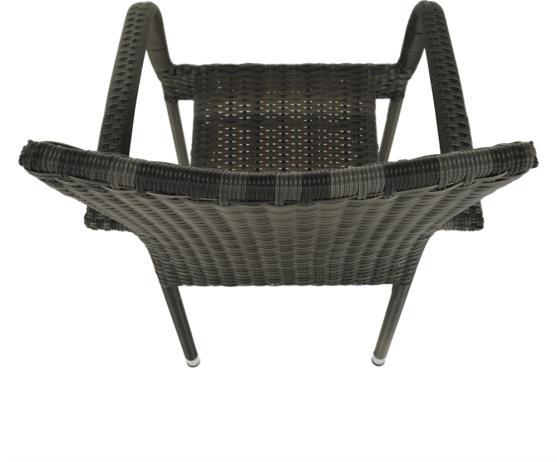 Zahradní stohovatelná židle, šedá, VIPANA NEW