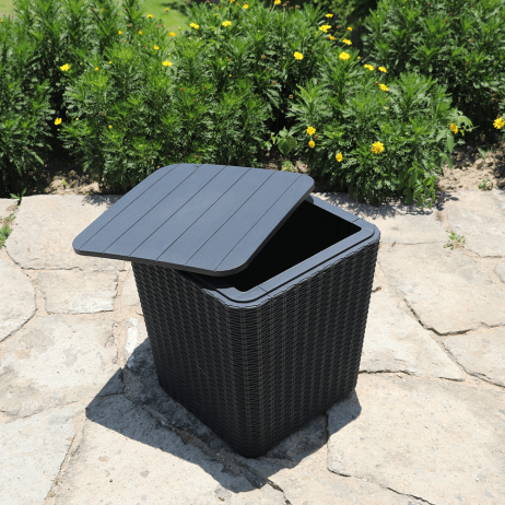 Zahradní úložný box UGUR, černá