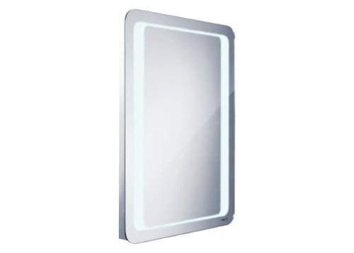 Zaoblené LED zrcadlo do koupelny 800x600mm, vypínač