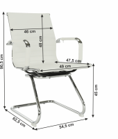 Zasedací židle, bílá, AZURE 2 NEW TYP 2