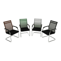 Zasedací židle, zelená / černá, ESIN