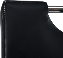 Židle ABIRA New, černá / světlé šití