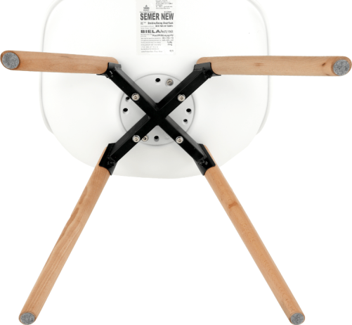 Jídelní židle SEMER New, bílá/buk