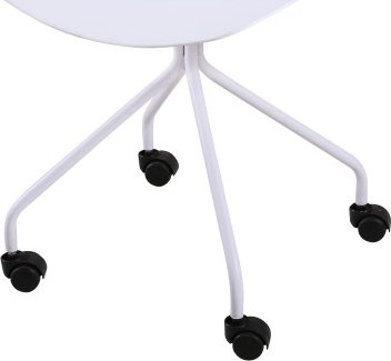 Kancelářská židle DANELA, plast bílá + kov