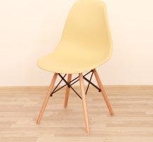 Jídelní židle CINKLA 2 NEW, béžová capuccino + buk