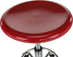 Židle, červená/chrom, MABEL 3 NEW