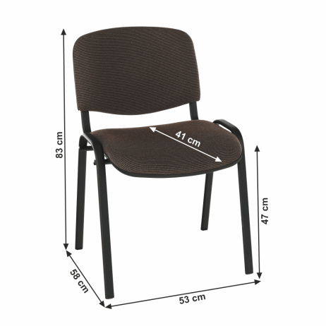 Kancelářská židle ISO NEW, hnědá