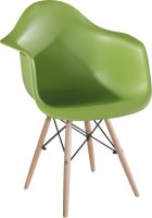 Zelená designová židle DAMEN, buk