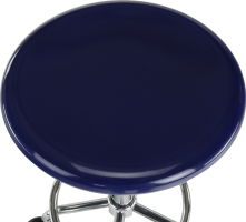 Židle, modrá/chrom, MABEL 3 NEW