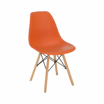 Židle CINKLA 3 NEW, oranžová/buk
