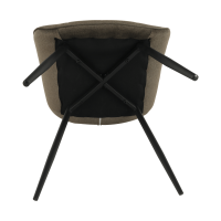 Židle Sarin, šedohnědá taupe / černá