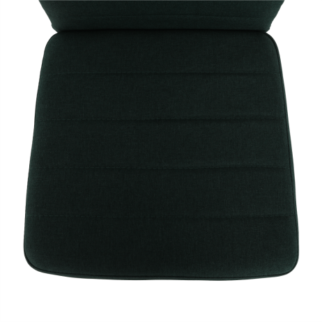 Židle, smaragdová látka / černý kov, COLETA NOVA