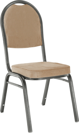 Židle JEFF 2 NEW, látka béžová / rám šedý