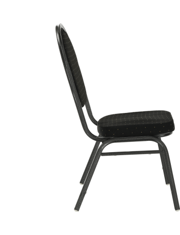 Židle, stohovatelná, látka černá / rám šedý, JEFF 2 NEW