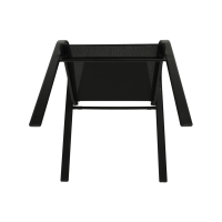 Zahradní židle ALDERA, tmavě šedá/černá