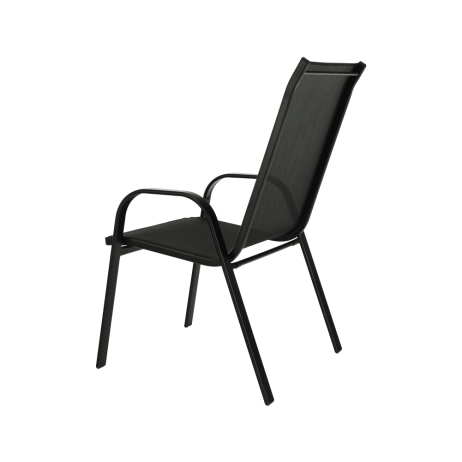 Zahradní židle ALDERA, tmavě šedá/černá