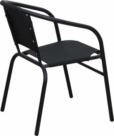 Zahradní židle LESTRA, tmavě šedá / černá