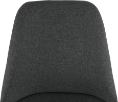 Židle LORITA, tmavě šedá / černá