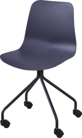 Kancelářská židle DANELA, plast tmavě šedá + kov