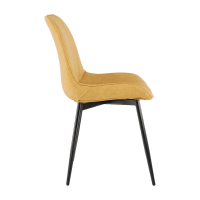 Židle Hazal, žlutá / černá