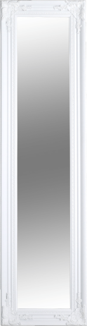 Zrcadlo MALKIA TYP 8, bílý dřevěný rám