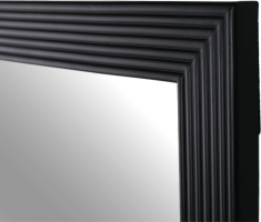 Zrcadlo, dřevěný rám černé barvy, MALKIA TYP 1