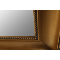 Zrcadlo, dřevěný rám zlaté barvy, MALKIA TYP 10