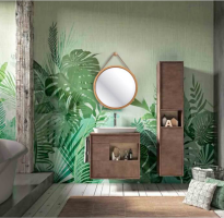 Zrcadlo LEMI 1, přírodní bambus