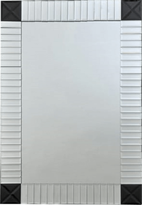 Zrcadlo ELISON TYP3, stříbrná/černá