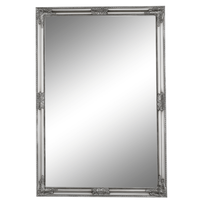 Zrcadlo MALKIA TYP 11, stříbrný dřevěný rám